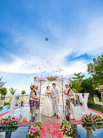 巴厘岛撒卡拉水上婚礼The Sakala Resort Wedding Bali 