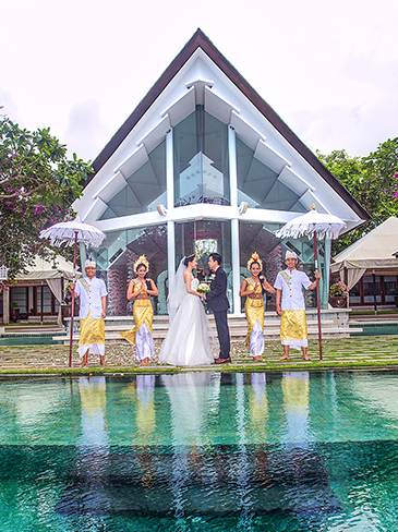 巴厘岛海之教堂婚礼