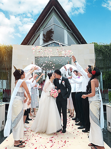 巴厘岛仙蒂教堂婚礼